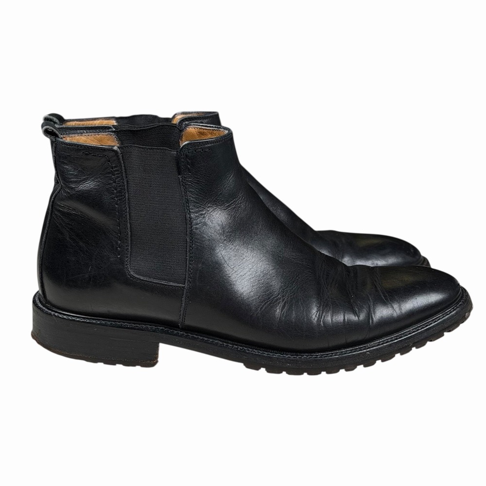 Bally Made in Italy Men's Leather Zip Chelsea‎ Ankle Boots Men's 7.5 M Black